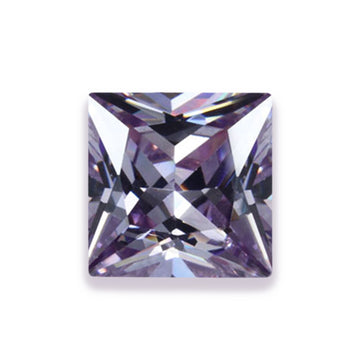 Princess Cut Lavender CZ Loose Gemstones